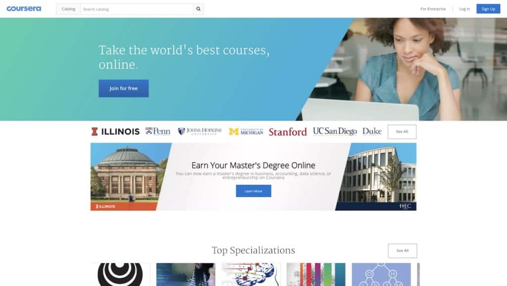 Проект coursera возможности