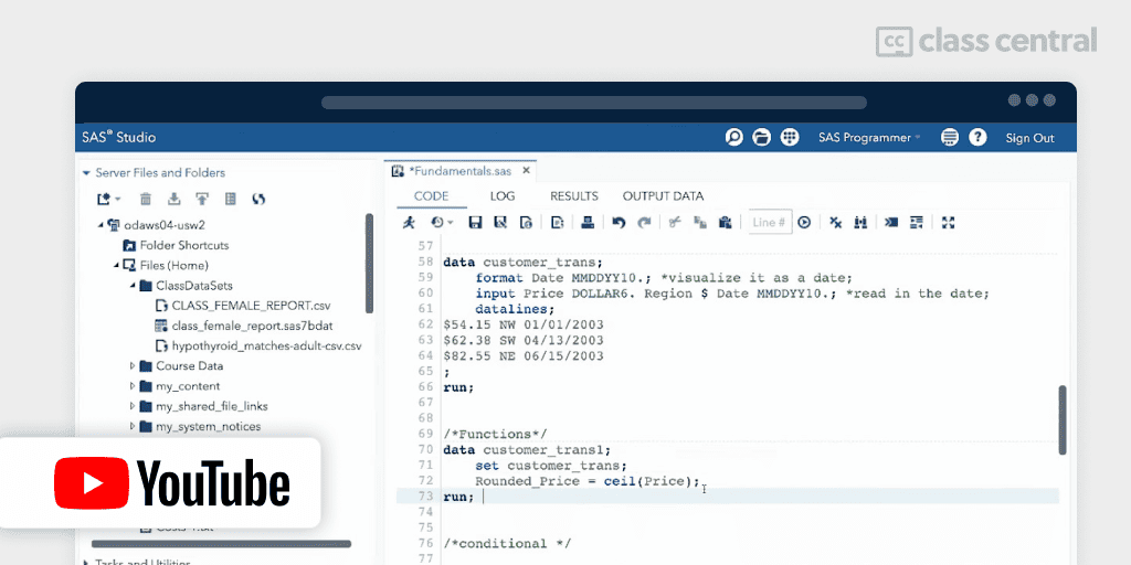 Sample SAS Functions 4 - SASCRUNCH TRAINING